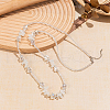 Bohemian Vacation Style Glass Teardrop Cube Round Beaded Long Women's Vintage Fashion Necklaces OA6188-2-1