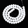Frosted Opaque Glass Beads Strands GLAA-T032-P6mm-MBB02-1