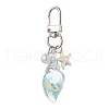 Glow in the Dark Acrylic Conch Pendant Decorations HJEW-JM03290-01-2