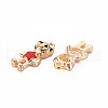 Alloy Enamel Pendants ENAM-T016-10-RS-3