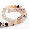 Natural Dendritic Agate Round Beads Strands X-G-E321C-4mm-01-2