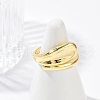 Teardrop Brass Finger Rings for Women RJEW-G343-10G-2