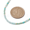 Bohemian Style Natural Amazonite Beaded Necklaces NJEW-JN04658-02-4