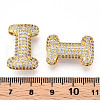Brass Micro Pave Cubic Zirconia Pendants KK-N254-06G-I-3