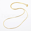 Rack Plating Brass Handmade Necklaces X-CHC-E012-02G-FF-1