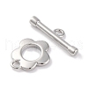 Rack Plating Eco-Friendly Brass Toggle Clasps KK-S403-14P-3