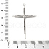 Brass Micro Pave Clear Cubic Zirconia Pendants KK-L228-01P-03-3