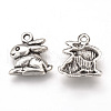 Tibetan Style Alloy Bunny Charms TIBEP-T002-45AS-NR-1