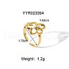 304 Stainless Steel Cuff Rings for Women HY5627-7-2