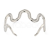 Non-Tarnish 304 Stainless Steel Open Cuff Bangles BJEW-Z065-04P-3
