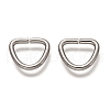 Non-Tarnish 304 Stainless Steel D Rings X-STAS-H136-0P-1