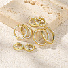 4 Pcs Stylish S925 Sterling Silver Hoop Earrings WS2635-1-5