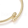 316 Surgical Stainless Steel Torque Bangles X-BJEW-D437-A37-G-3