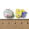 Flower/Snail/Rabbit Funny Cartoon Opaque Resin Decoden Cabochons X-CRES-P031-B-3
