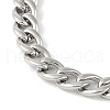 Non-Tarnish 201 Stainless Steel Twist Chain Bracelets for Women Men BJEW-I316-03P-2