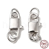 Rhodium Plated 925 Sterling Silver Lobster Claw Clasps STER-D006-16P-1