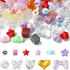 106Pcs 11 Styles Transparent Mixed Colors Acrylic Beads with Strong Stretchy Beading Elastic Thread OACR-FS0001-60-3