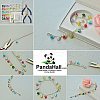 Baking Painted Crackle Glass Pendant CCG-PH0002-07-5