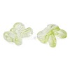 Transparent Spray Painted Glass Beads GLAA-N035-025-C04-2