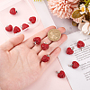   12Pcs Polymer Clay Rhinestone Pendants RB-PH0001-55-3