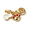 Rack Plating Brass Micro Pave Clear Cubic Zirconia KK-K345-04G-2