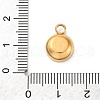 202 Stainless Steel Pendant Rhinestone Settings STAS-F266-24G-3