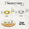 30Pcs 2 Colors Tibetan Style Alloy Bead Frame TIBE-YW0001-63-2