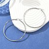 Tarnish Resistant 304 Stainless Steel Big Hoop Earrings X-EJEW-F105-04P-1