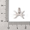 925 Sterling Silver Micro Pave Clear Cubic Zirconia Pendants STER-H117-01P-12-3