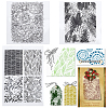CRASPIRE 3Pcs 3 Styles Flower Clear Silicone Stamps DIY-CP0009-81-1