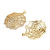 Brass Micro Pave Cubic Zirconia Pendants KK-S526-41G-2