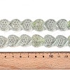 Electroplate Transparent Glass Beads Strands EGLA-N017-04C-4