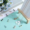 SUNNYCLUE 140Pcs 7 Colors Alloy Ice Pick Pinch Bails for Pendant Making FIND-SC0010-38A-4