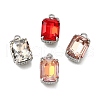 Brass Glass Charms KK-V011-32P-1