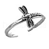 Dragonfly Brass Cuff Toe Rings for Women FS-WG18ABF-01-4