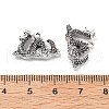 Tibetan Style Alloy Animals Pendants PALLOY-V007-01AS-07-3