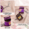 Olycraft 2Pcs 2 Colors Butterfly Pattern Leather Cylinder Wallets AJEW-OC0004-88-4