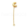 Brass Cable Chain Extender KK-Q774-01G-02-2