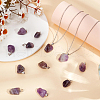 Beebeecraft 20Pcs Natural Amethyst Pendants G-BBC0001-50B-4