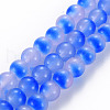 Spray Painted Glass Beads Strands GGLA-S058-001E-06-1