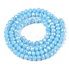 Electroplate Glass Beads Strands EGLA-A044-P3mm-B08-3