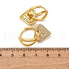 Brass Micro Pave Clear Cubic Zirconia Hoop Earrings EJEW-D322-08G-5