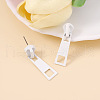 Zipper Slider Alloy Enamel Dangle Stud Earrings FS-WG34CD0-01-1