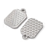 Rhodium Plated 925 Sterling Silver Charms STER-C003-02P-2