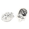 Tibetan Style Alloy Puppy Pendants TIBEP-Q043-262-RS-2