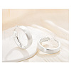 Brass Ring Hoop Earrings for Women EJEW-A121-17B-S-1