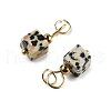 Natural Dalmatian Jasper Pendants STAS-Z129-01G-06-2