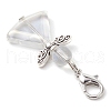 Angel Glass Pendant Decorations HJEW-JM02776-4
