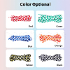 SUPERFINDINGS 6 Pairs 6 Colors Tartan Pattern Polyester Cord Shoelace FIND-FH0006-85B-3