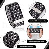 Cloth Elastic Adjustable Armbands Sleeve Bands with Iron Findings AJEW-WH0534-01-4